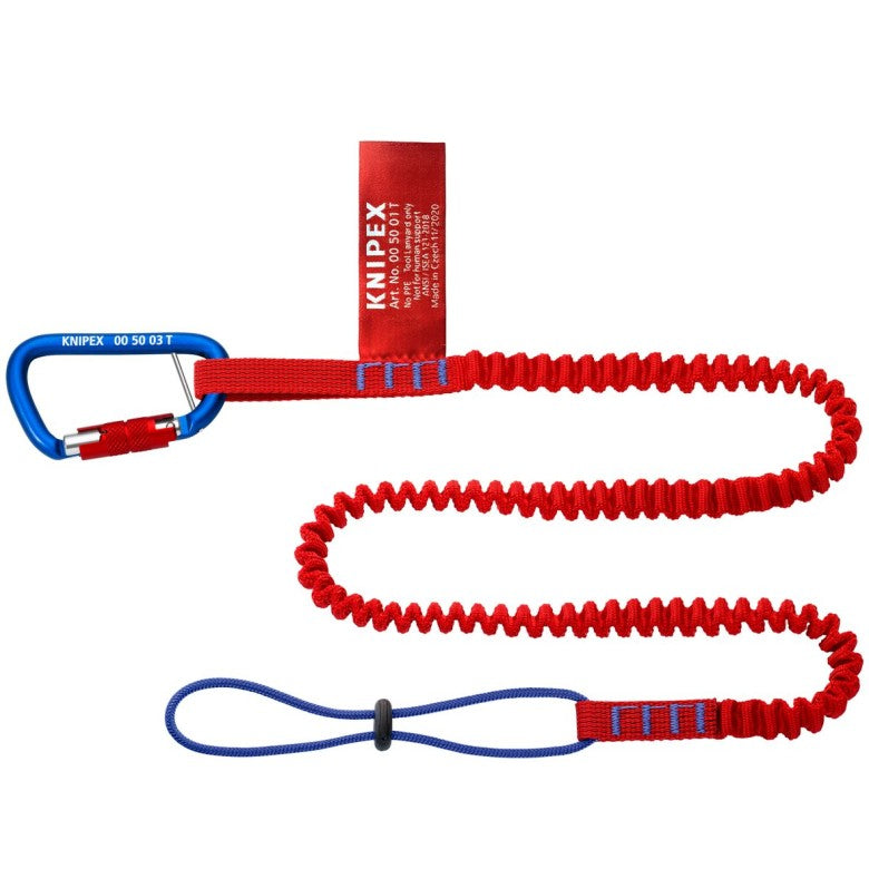 Knipex - Tool Tethering Adaptor Straps with Captive Eye Carabiner (005006TBKA) KNIPEX 18 in. Tool Tethering Adaptor Straps with Captive Eye