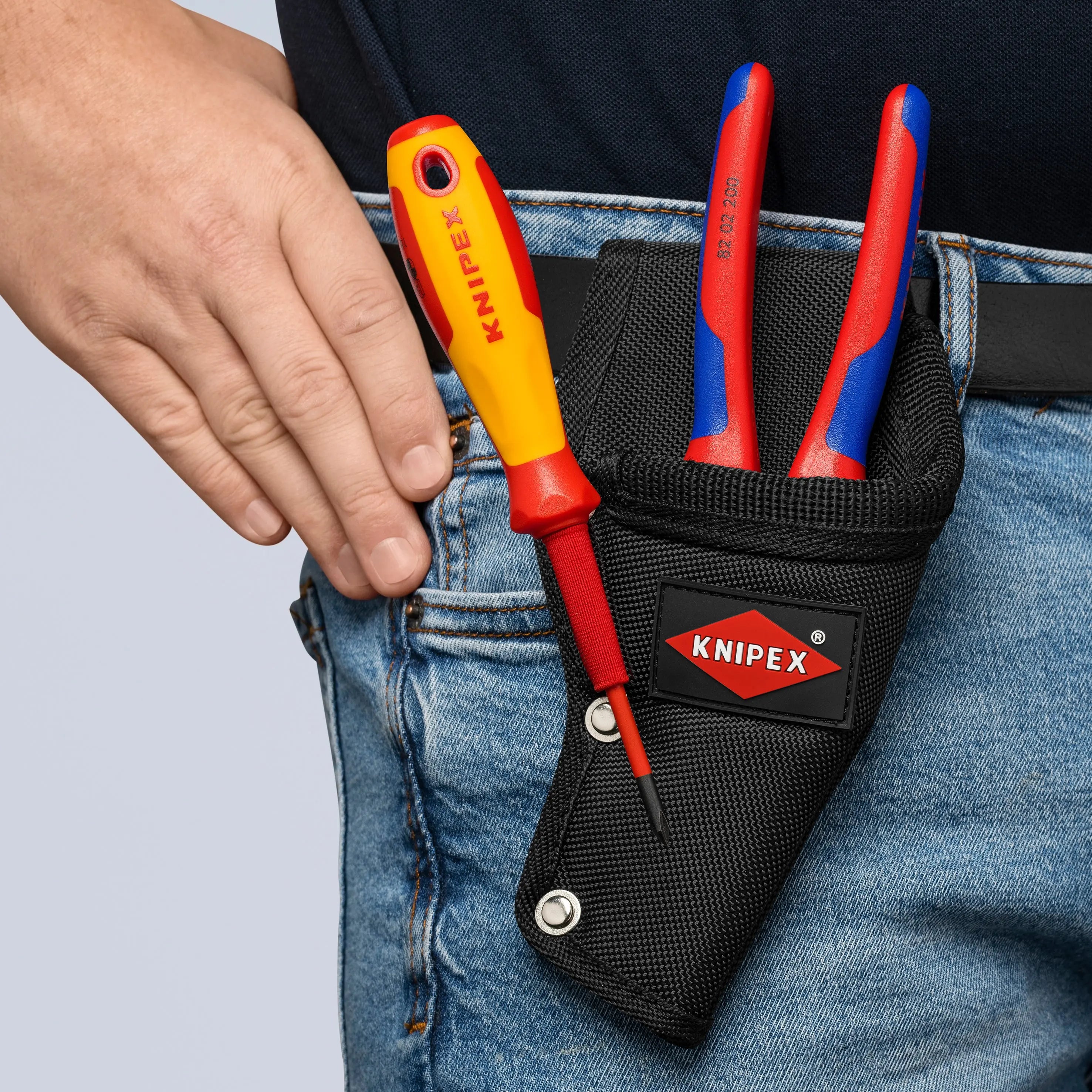 KNIPEX 8 1/2" Multi-purpose Belt Pouch, Empty - 00 19 75 LE Knipex