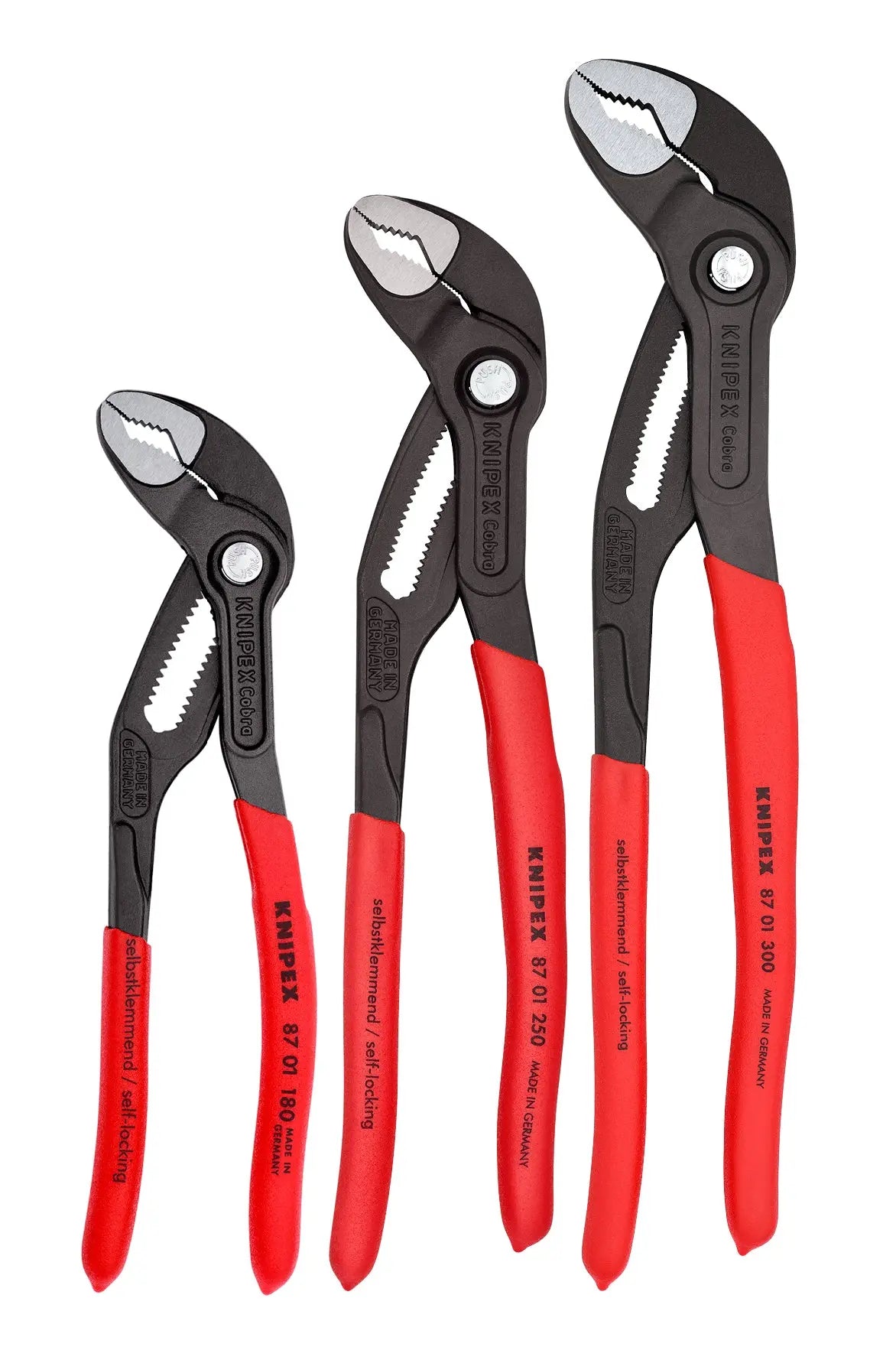 Knipex 00 20 06 US1 KN | 3 Pc Cobra Pliers Set (7, 10, & 12) Knipex
