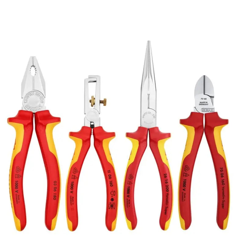 Knipex Set of 4 1000V Insulated Tools with Case - KN 00 20 15 Knipex