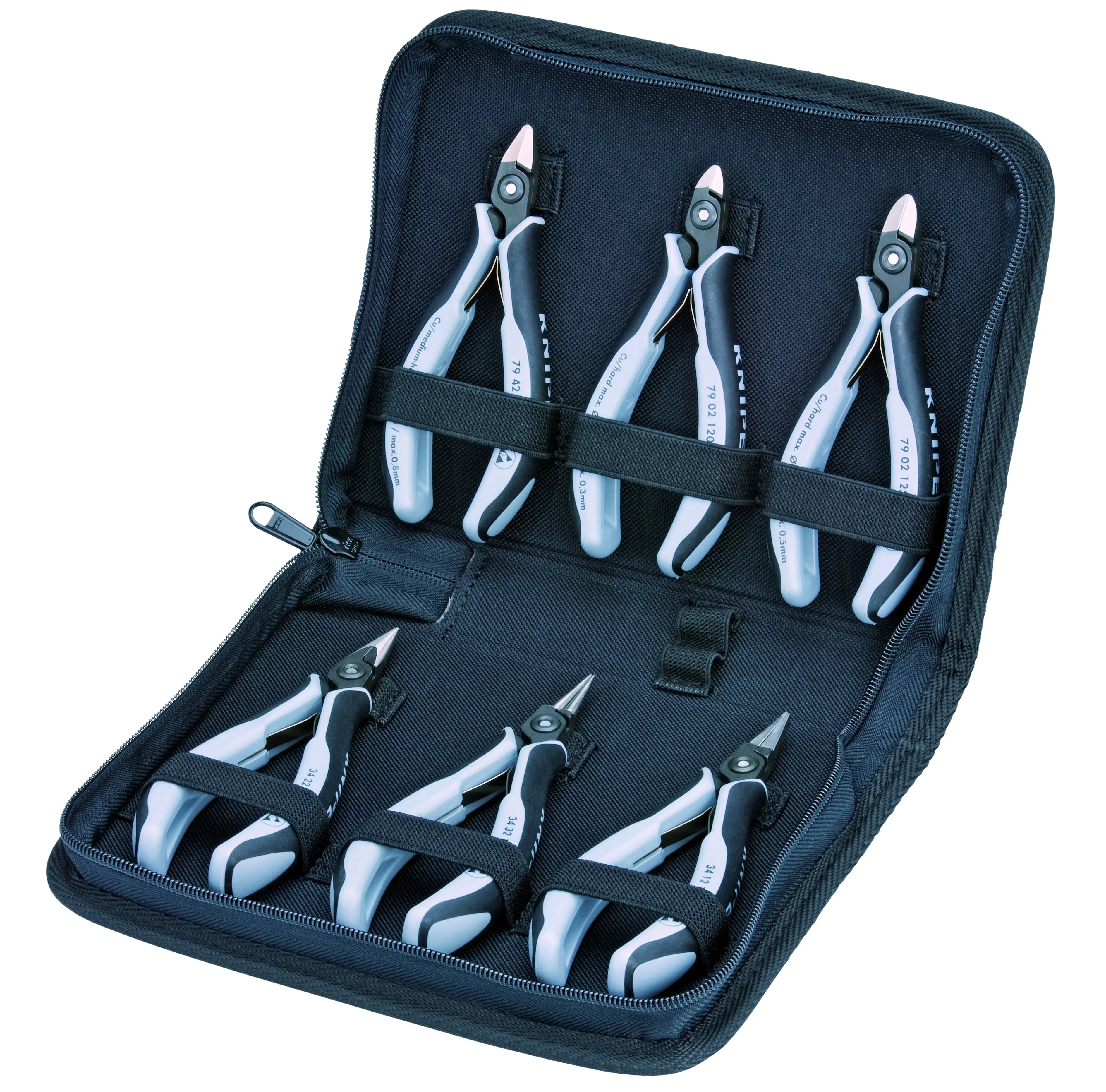 Knipex 00 20 16 P ESD KN | 6 Pc ESD Tool Set in Zipper Pouch Knipex