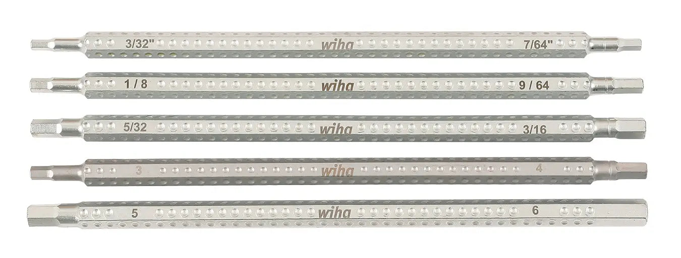 Wiha 28474, Drive-Loc VI Hex Blade 5 Pc Set Wiha