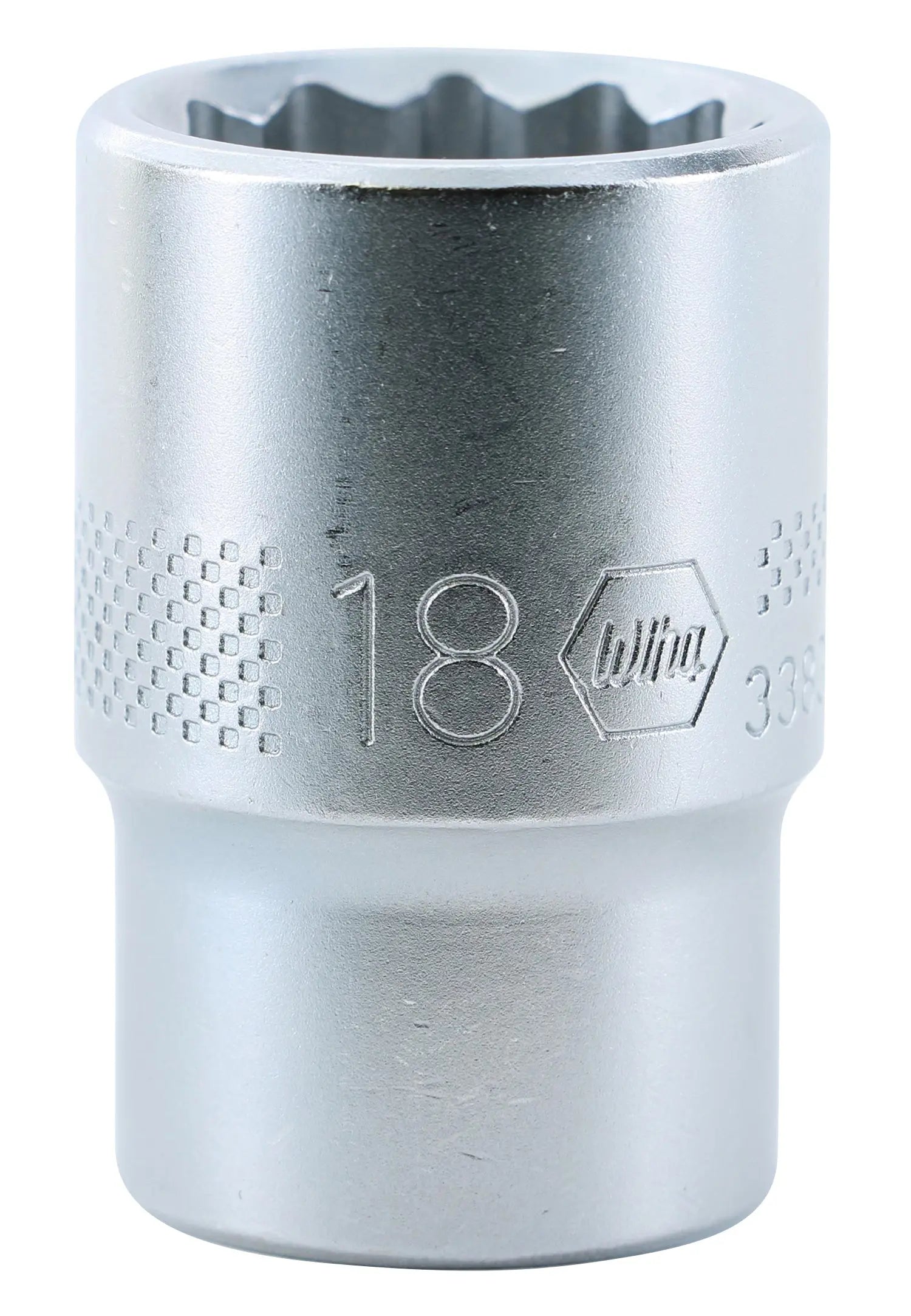 Wiha 33834, 1/2" Drive Socket, 12 Point, 18.0mm Wiha