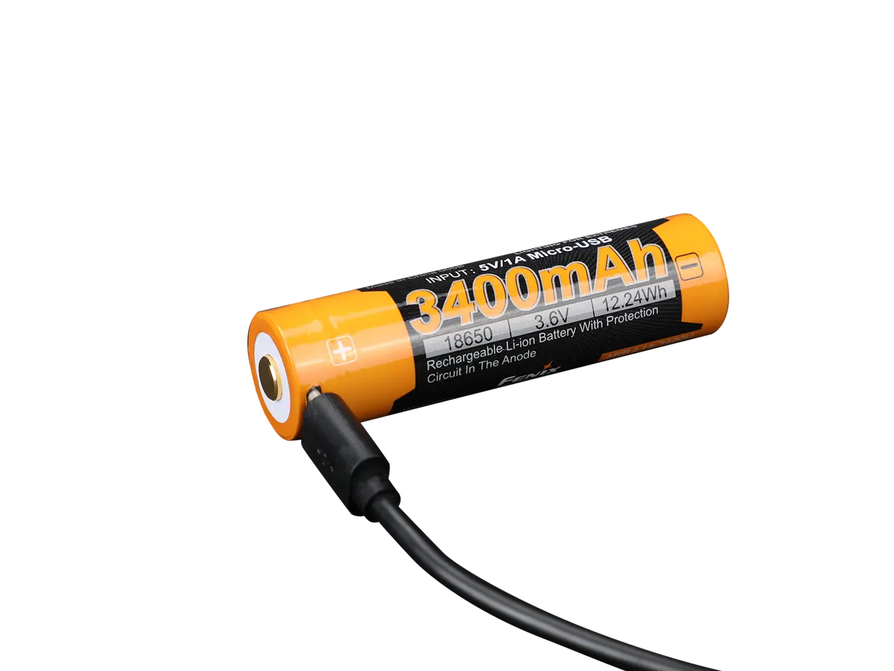 Fenix 18650 USB Rechargeable Battery, 3400mAh - F FX-ARBL183400U Fenix