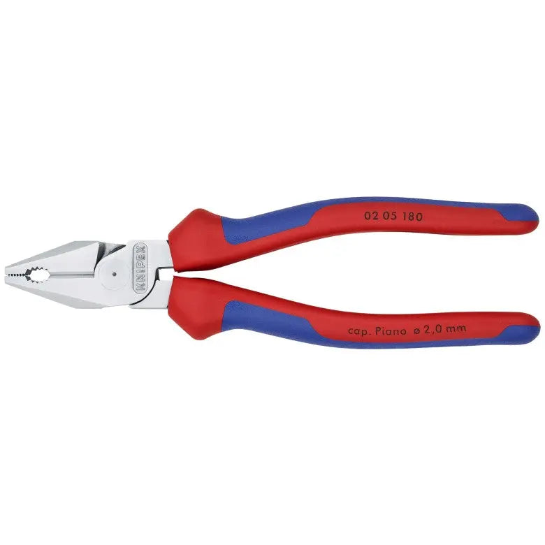 Knipex High Leverage Combination Plier, 7-1/4 in - KN 02 05 180 Knipex