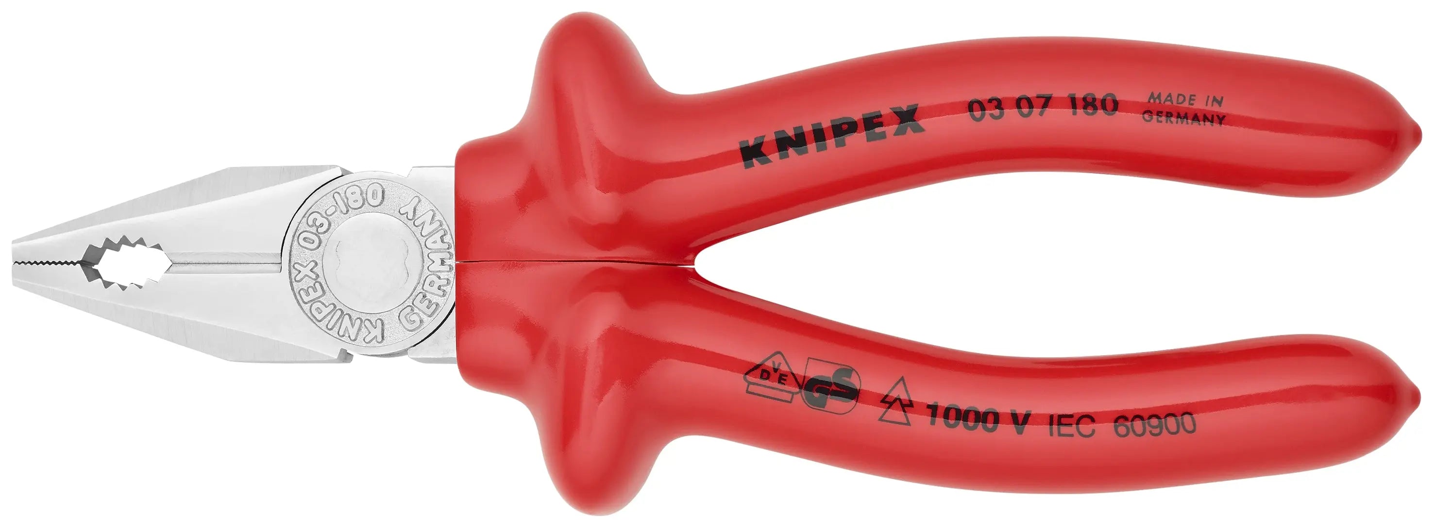 Knipex 03 07 180 KN | Combination Pliers, 1000V Insulated Knipex