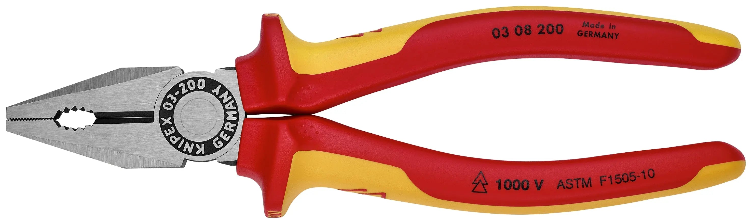 Knipex 03 08 200 SBA KN | Combination Pliers, 1000V Insulated Knipex