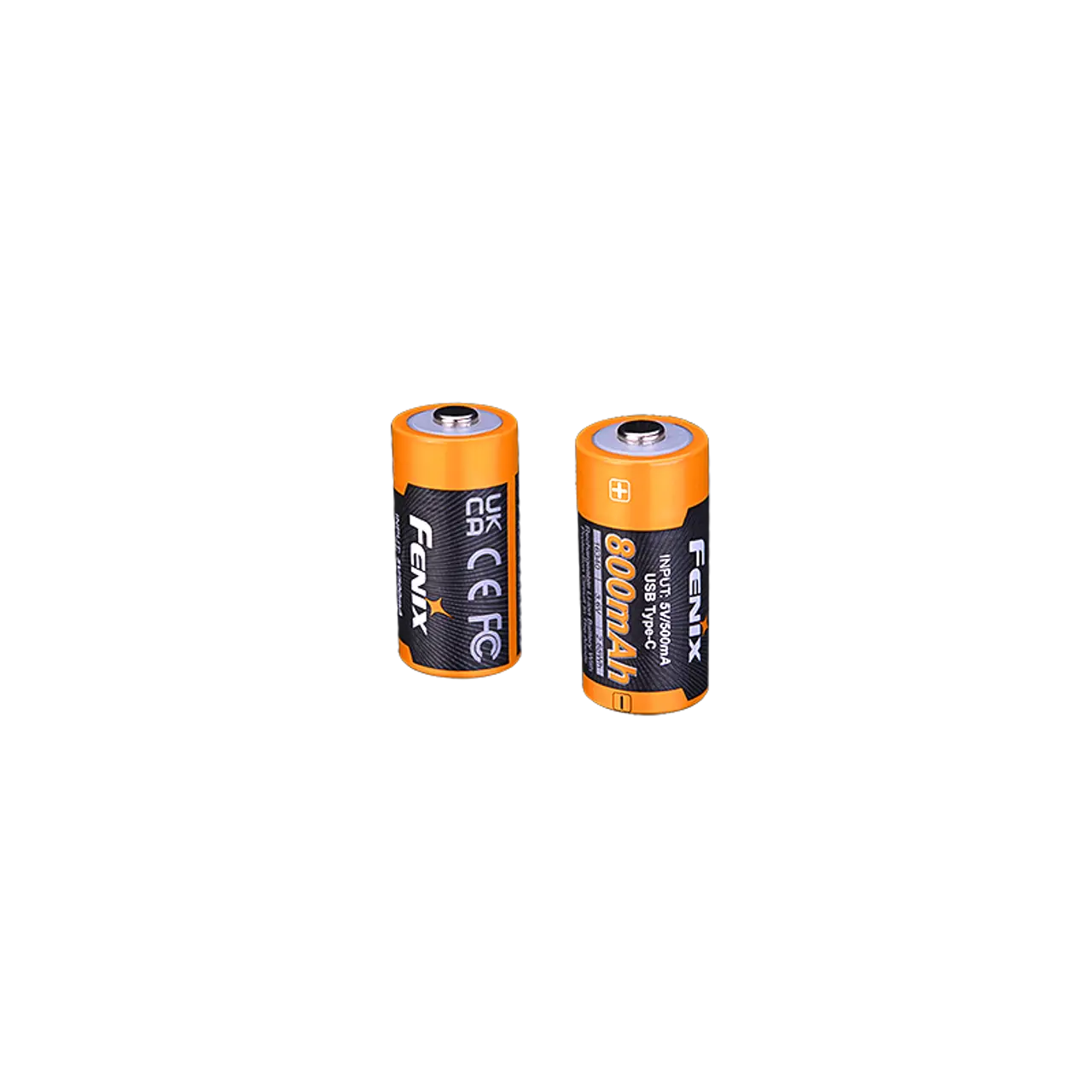 Fenix 16340 USB-C Rechargeable Battery, 800mAh - F FX-ARBL16800UP Fenix