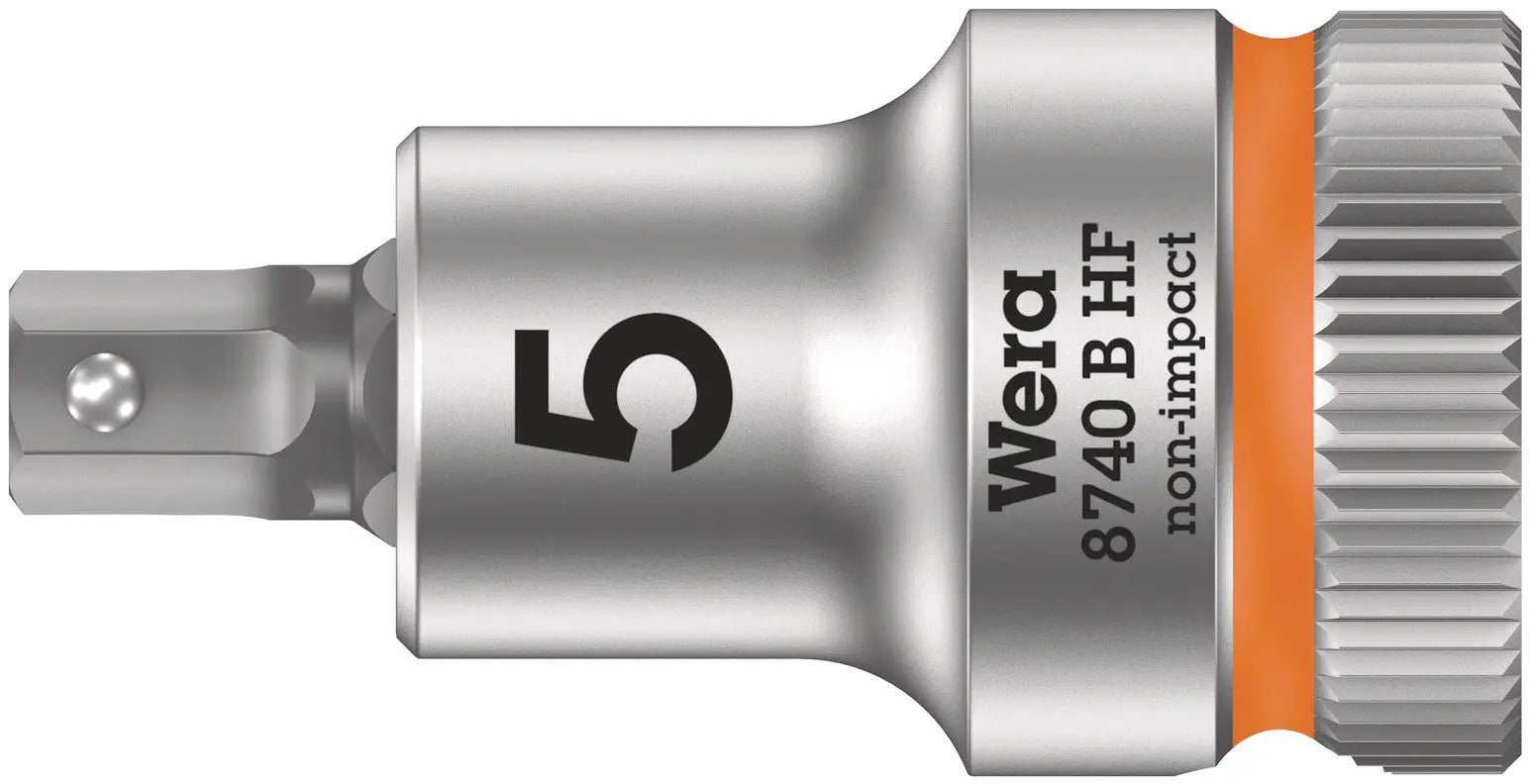 Wera 8740 B HF Hex-Plus SW 5,0 x 35 mm Zyklop bit socket with 3/8" drive holding function 05003033001 Wera
