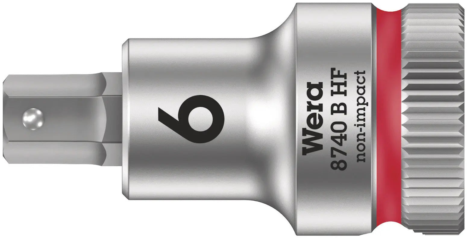 Wera 8740 B HF Hex-Plus SW 6,0 x 35 mm Zyklop bit socket with 3/8" drive holding function 05003035001 Wera