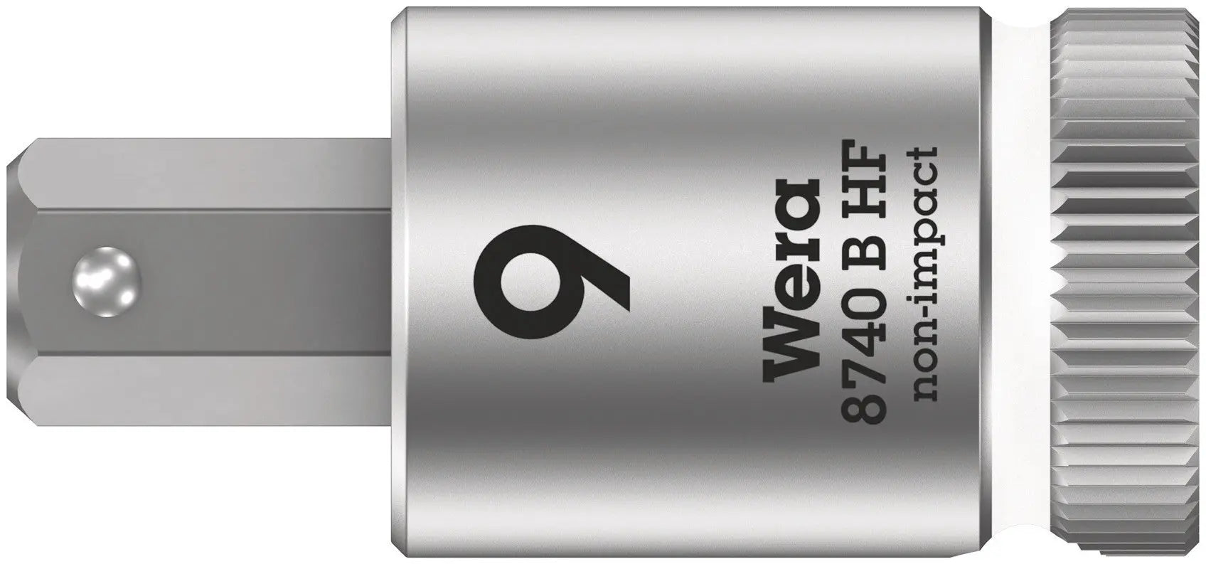 Wera 8740 B HF Hex-Plus SW 9,0 x 38,5 mm Zyklop bit socket with 3/8" drive holding function 05003041001 Wera