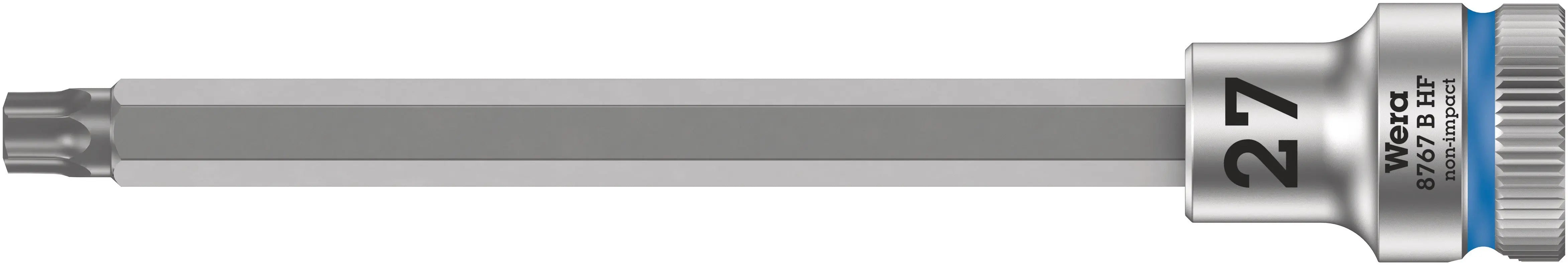 Wera 8767 B HF TX 27 x 107 mm Zyklop bit socket with 3/8" drive holding function 05003065001 Wera