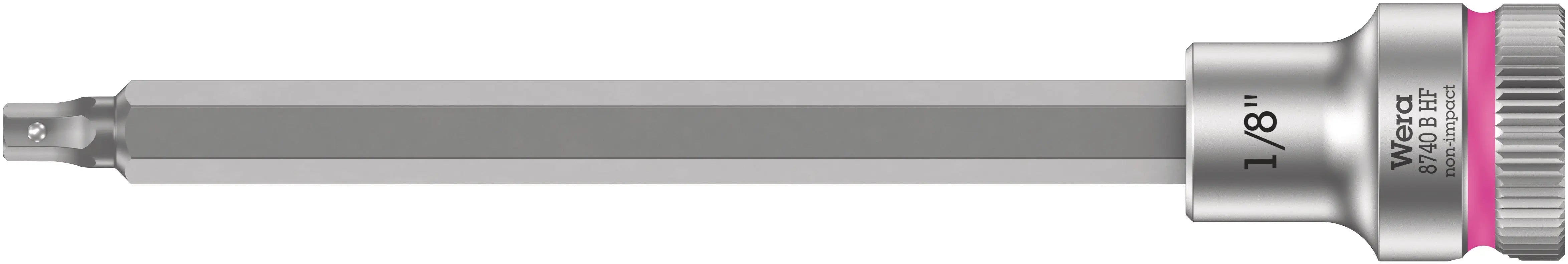 Wera 8740 B HF Hex-Plus SW 1/8" x 107 mm Zyklop bit socket with 3/8" drive holding function 05003081001 Wera