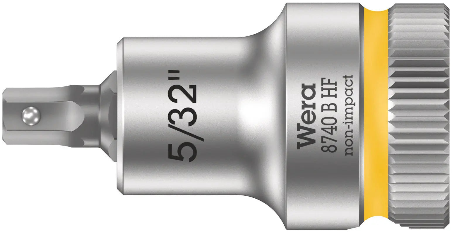 Wera 8740 B HF Hex-Plus SW 5/32" x 35 mm Zyklop bit socket with 3/8" drive holding function 05003083001 Wera