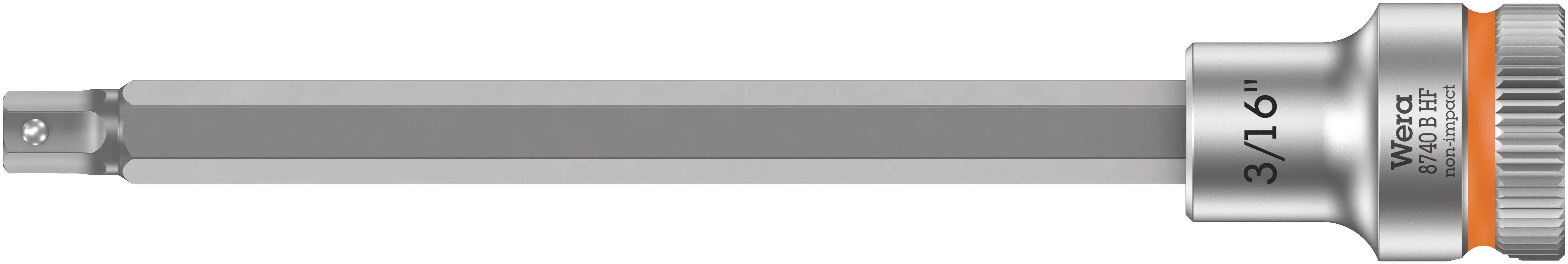 Wera 8740 B HF Hex-Plus SW 3/16" x 107 mm Zyklop bit socket with 3/8" drive holding function 05003086001 Wera