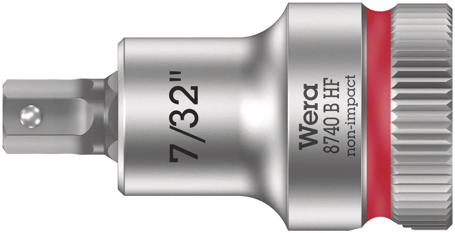 Wera 8740 B HF Hex-Plus SW 7/32" x 35 mm Zyklop bit socket with 3/8" drive holding function 05003087001 Wera
