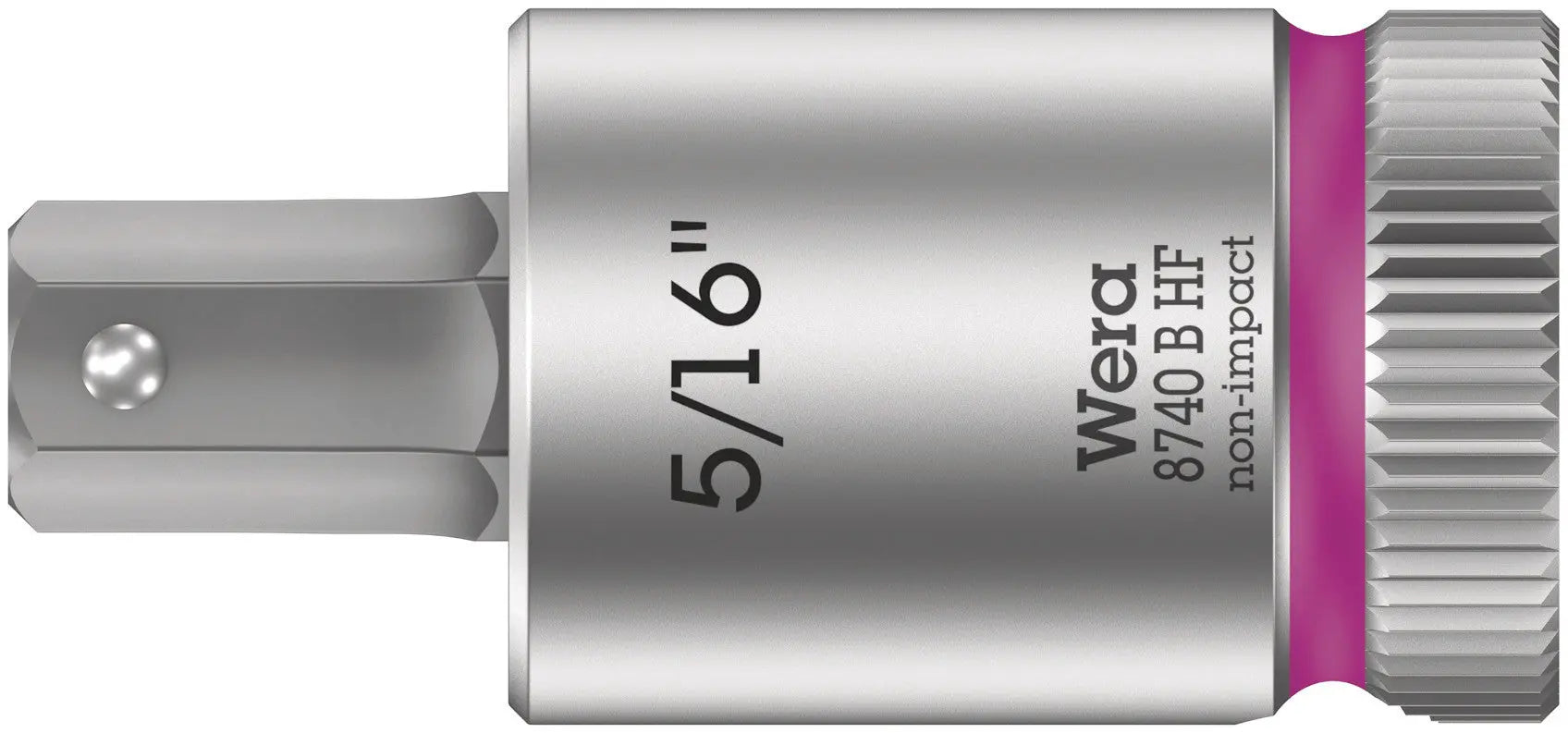 Wera 8740 B HF Hex-Plus SW 5/16" x 38,5 mm Zyklop bit socket with 3/8" drive holding function 05003091001 Wera