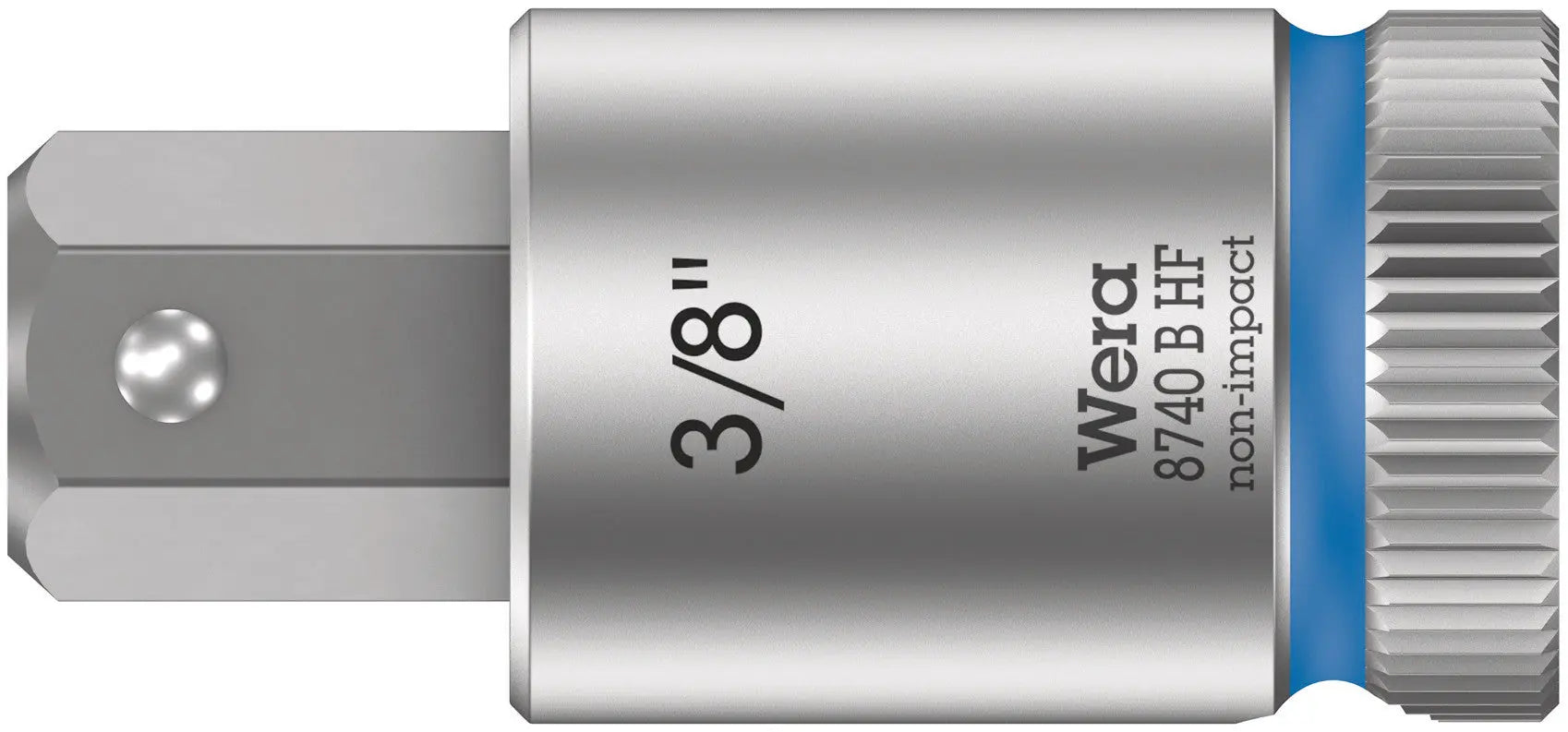 Wera 8740 B HF Hex-Plus SW 3/8" x 38,5 mm Zyklop bit socket with 3/8" drive holding function 05003093001 Wera