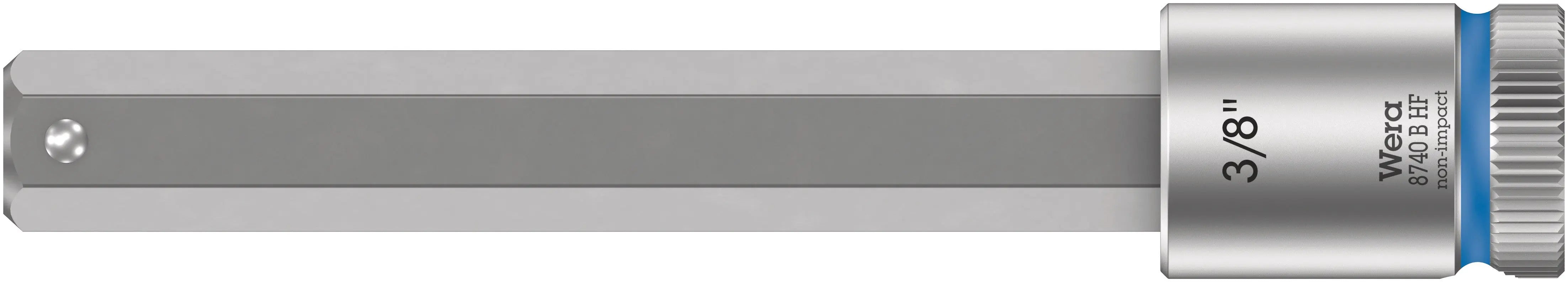 Wera 8740 B HF Hex-Plus SW 3/8" x 100,5 mm Zyklop bit socket with 3/8" drive holding function 05003094001 Wera