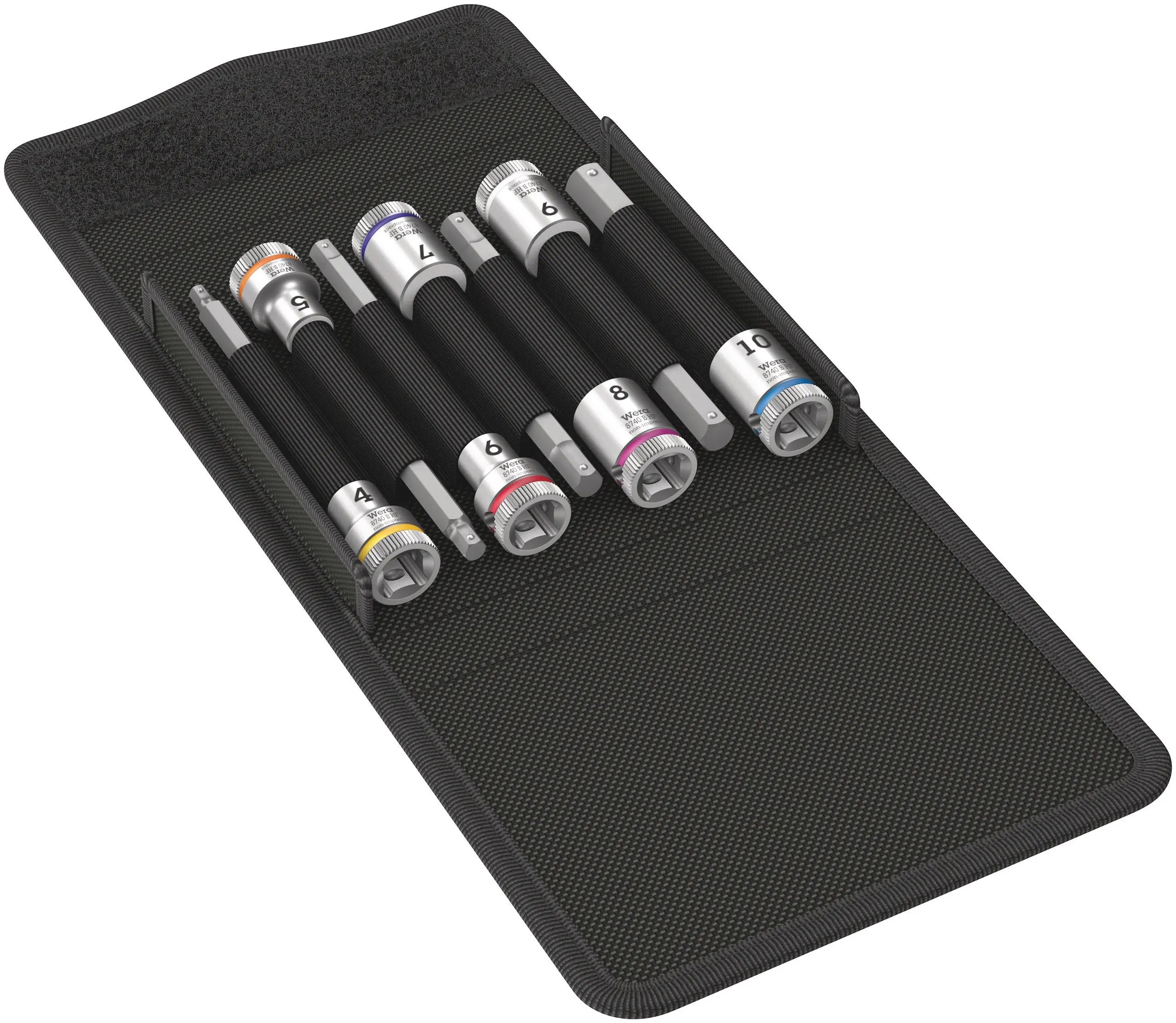 Wera 8740 B HF 1 Bit socket set 3/8" drive, with holding function 05003180001 Wera