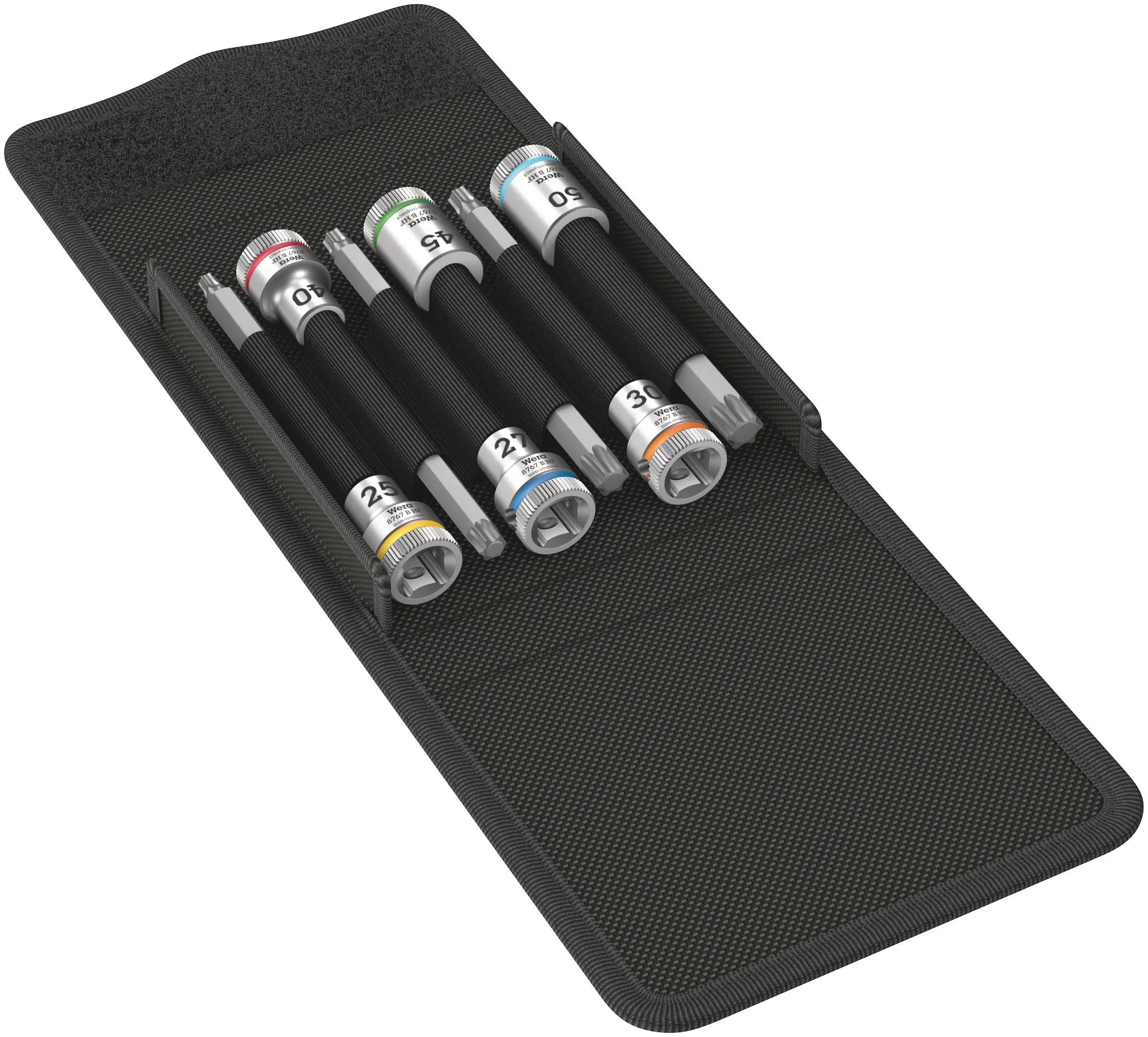 Wera 8767 B HF 1 Bit socket set 3/8" drive, with holding function 05003185001 Wera