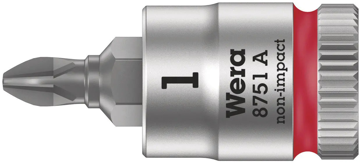 Wera 8751 A PH Zyklop bit socket with 1/4" drive, PH 1 x 28 mm 05003350001 Wera