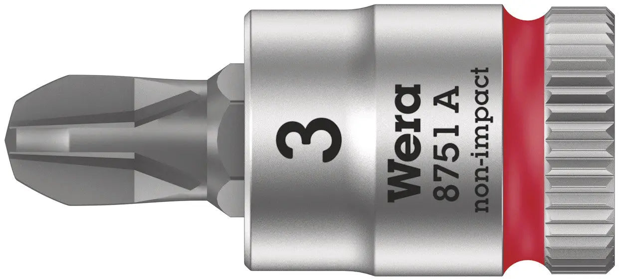 Wera 8751 A PH Zyklop bit socket with 1/4" drive, PH 3 x 28 mm 05003352001 Wera