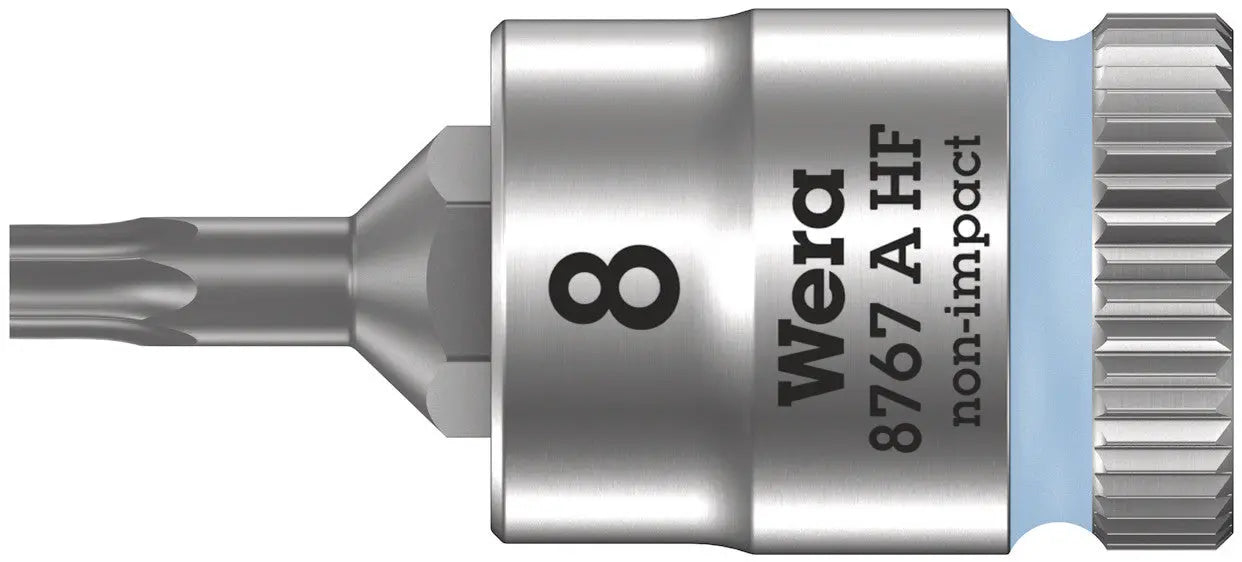 Wera 8767 A HF Torx Zyklop bit socket with 1/4" drive with holding function , TX 8 x 28 mm 05003360001 Wera