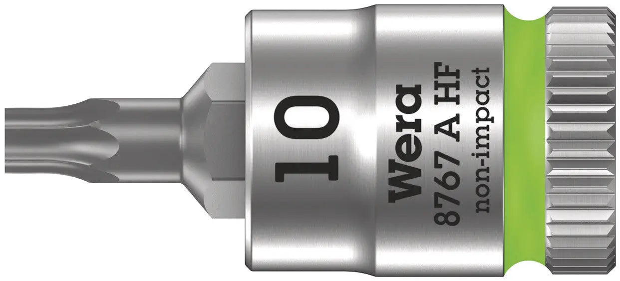 Wera 8767 A HF Torx Zyklop bit socket with 1/4" drive with holding function , TX 10 x 28 mm 05003362001 Wera
