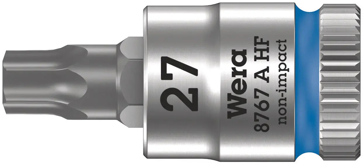 Wera 8767 A HF Torx Zyklop bit socket with 1/4" drive with holding function , TX 27 x 28 mm 05003367001 Wera