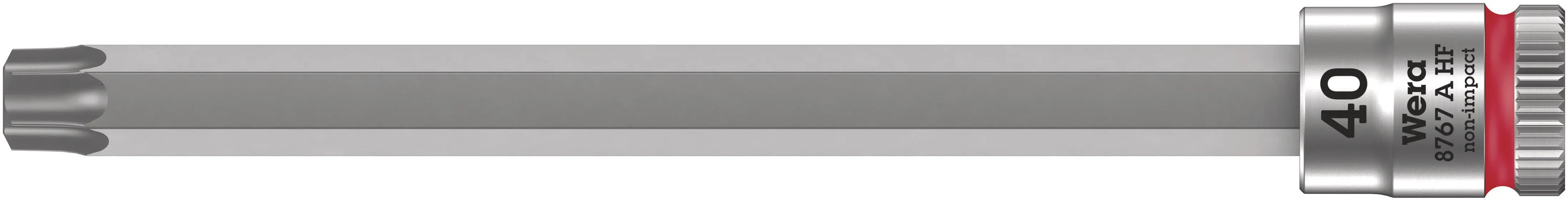 Wera 8767 A HF Torx Zyklop bit socket with 1/4" drive with holding function , TX 40 x 100 mm 05003372001 Wera