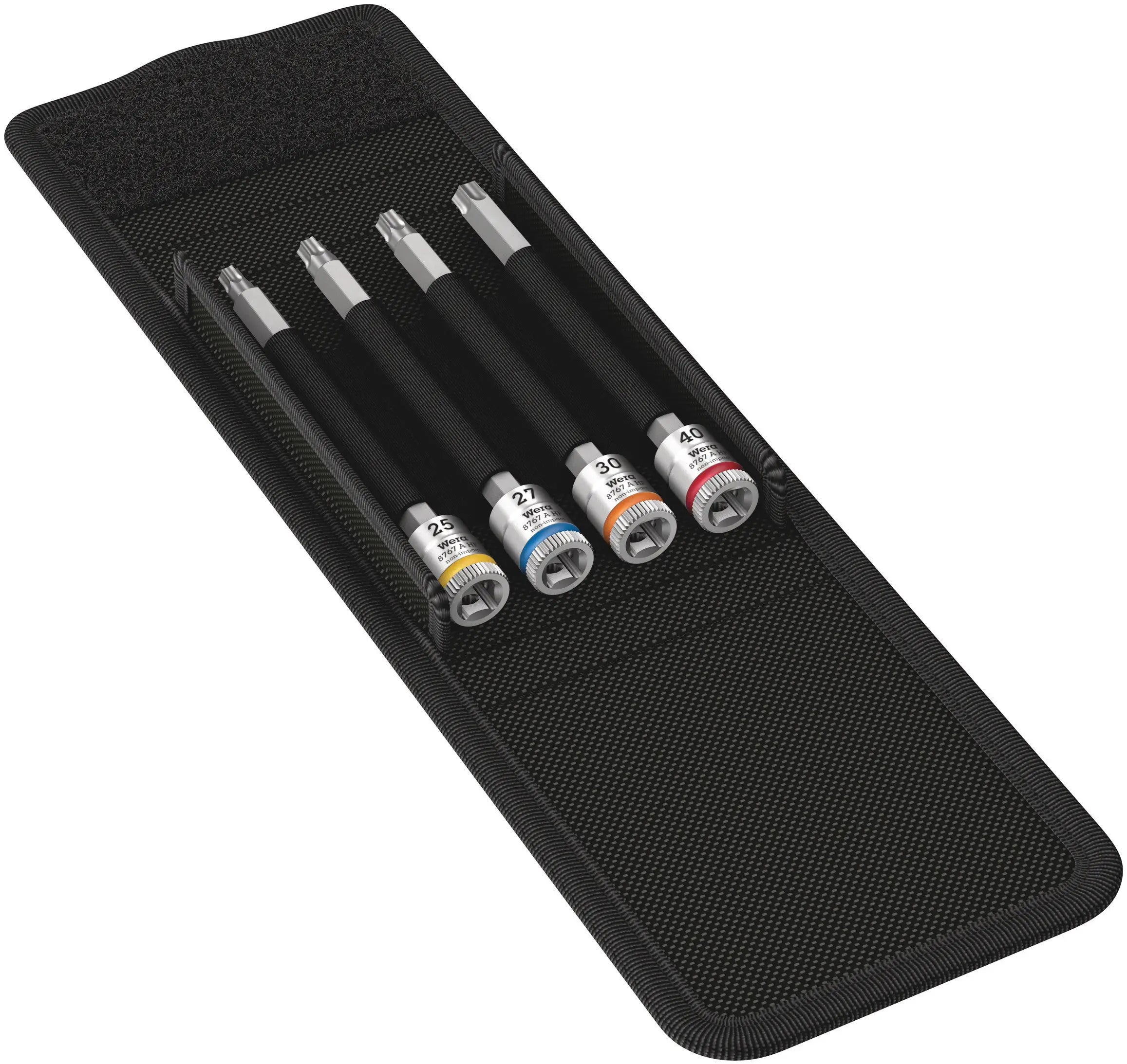 Wera 8767 A Torx HF 1 Zyklop bit socket set, with holding function, 1/4", 4 pieces 05003375001 Wera