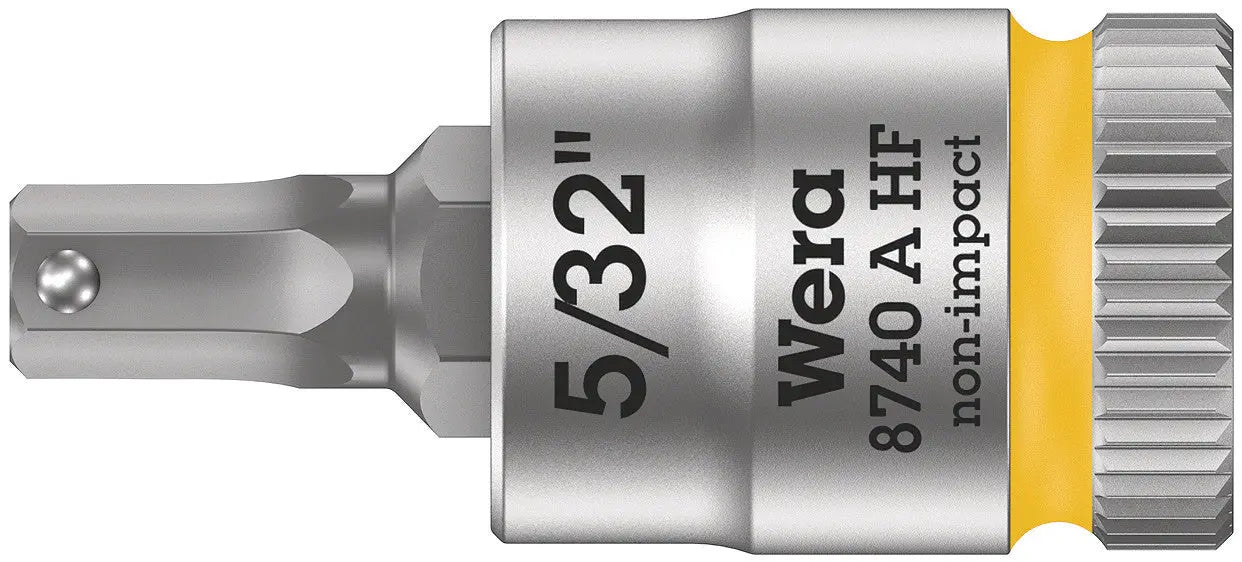 Wera 8740 A HF Hex-Plus SW 5/32" Zyklop bit socket with 1/4" drive holding function 05003385001 Wera