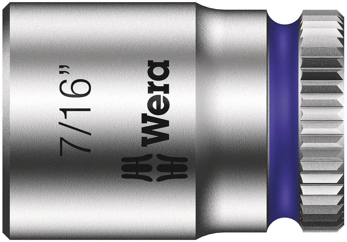 Wera 8790 HMA ZYKLOP 1/4" Sq. Dr. SAE 7/16" SOCKET 05003521001 Wera