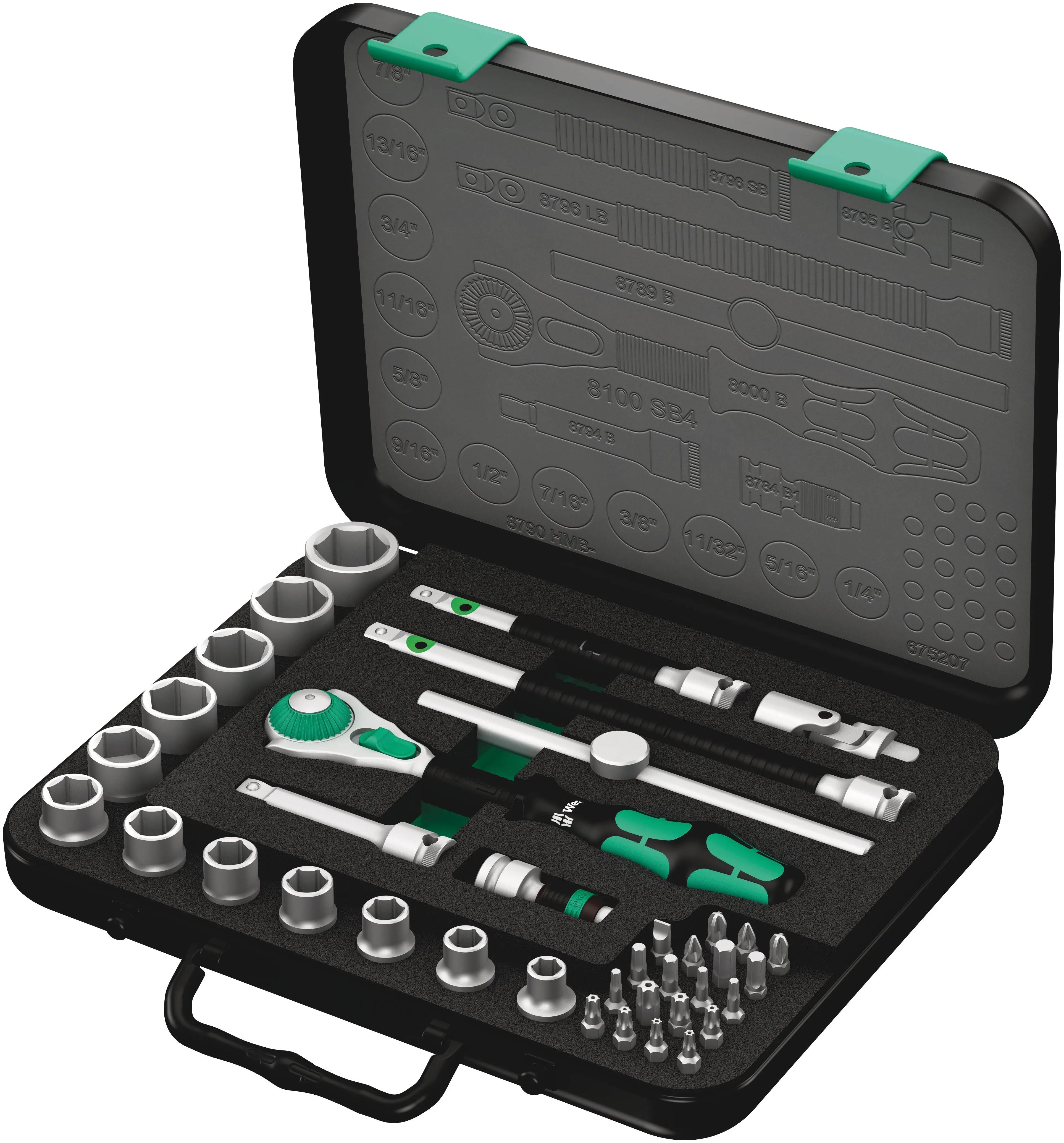 Wera 8100 SB 4 ZYKLOP 3/8" ZYKLOP 3/8" DR. SET 4 05003596001 Wera