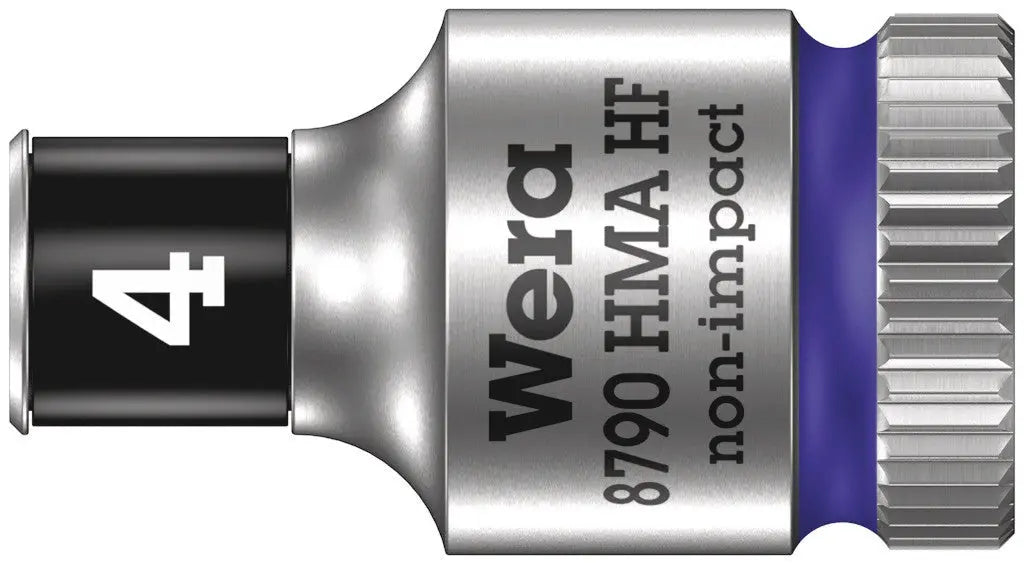Wera 8790 HMA HF Zyklop socket with 1/4" drive with holding function , 4,0 mm 05003717001 Wera