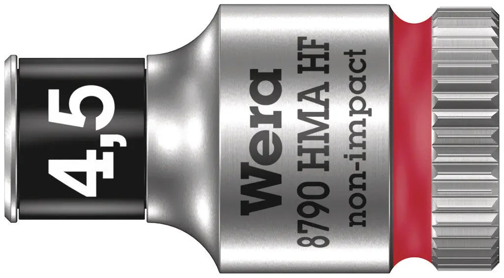 Wera 8790 HMA HF Zyklop socket with 1/4" drive with holding function , 4,5 mm 05003718001 Wera