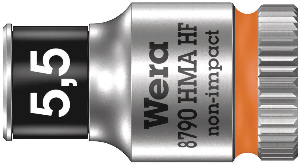 Wera 8790 HMA HF Zyklop socket with 1/4" drive with holding function , 5,5 mm 05003720001 Wera