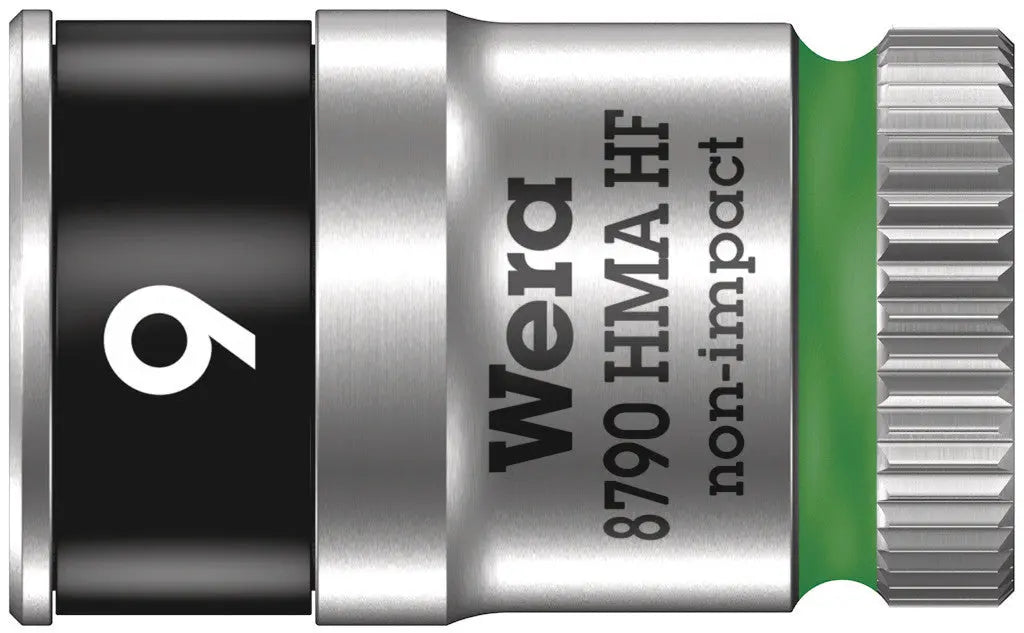 Wera 8790 HMA HF Zyklop socket with 1/4" drive with holding function , 9,0 mm 05003724001 Wera