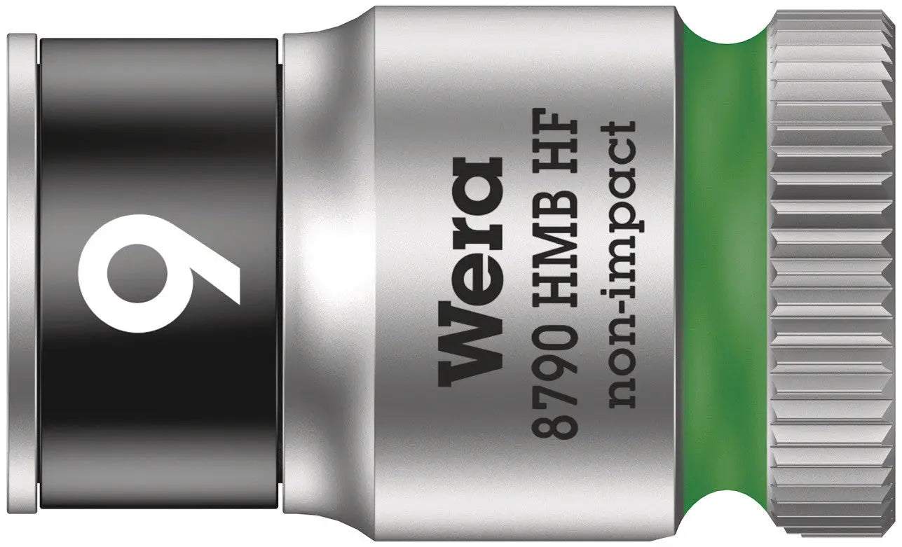Wera 8790 HMB HF 9,0 Zyklop socket with 3/8" drive, holding function 05003743001 Wera