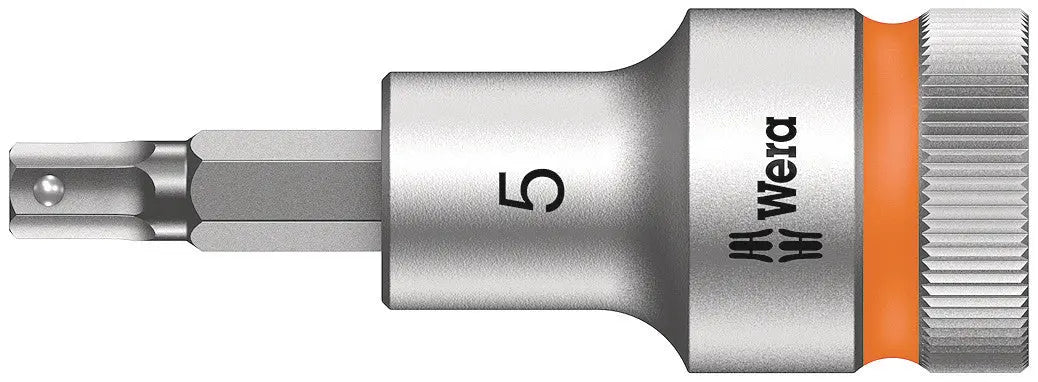 Wera 8740 C HF HEX-PLUS SW 5.0 X 60 MM SOCKET WITH HOLDING FUNCTION 1/2 05003821001 Wera