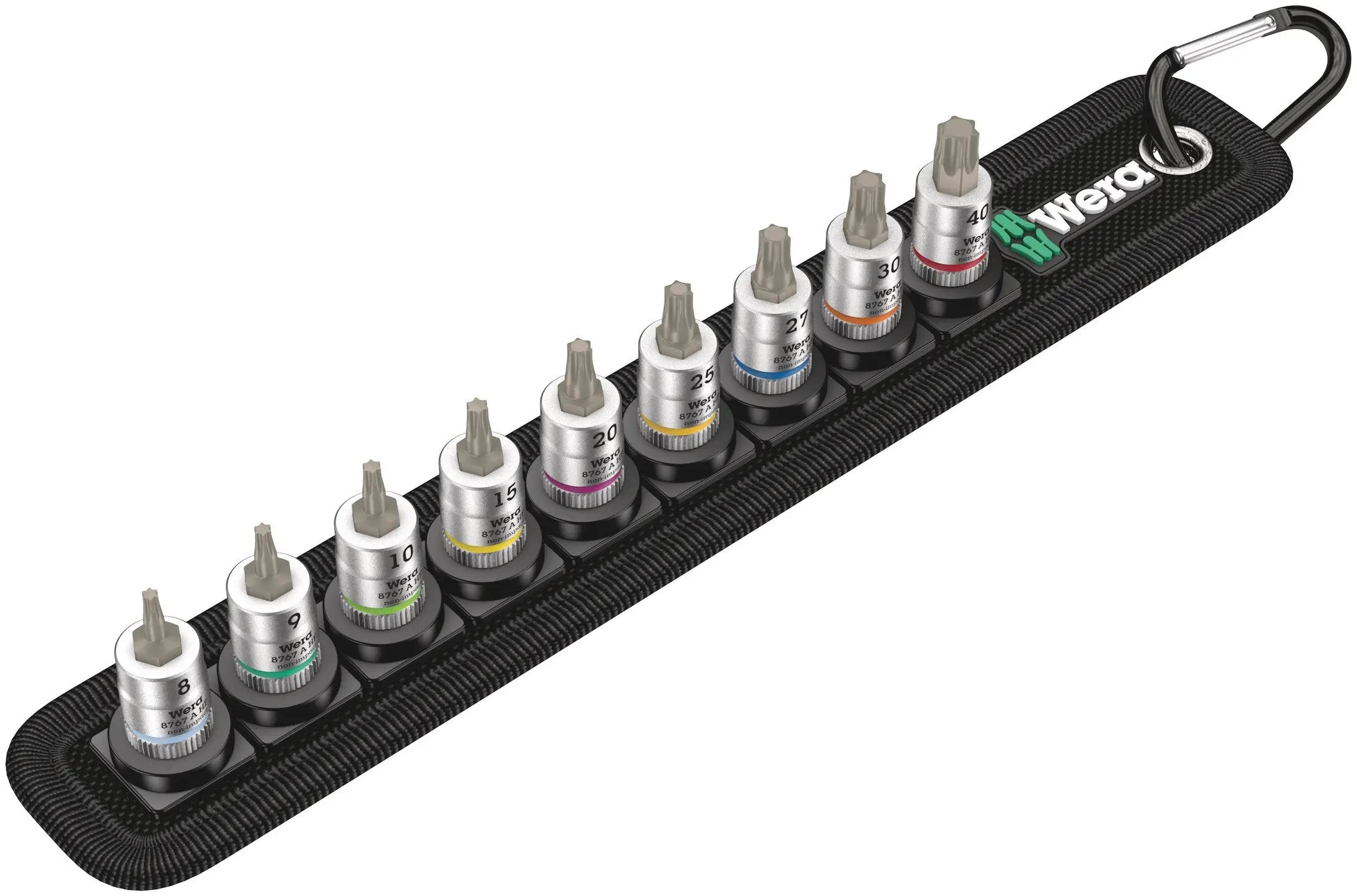 Wera Belt 3 Torx HF Zyklop bit socket set with holding function, 1/4" drive, 10 pieces 05003882001 Wera