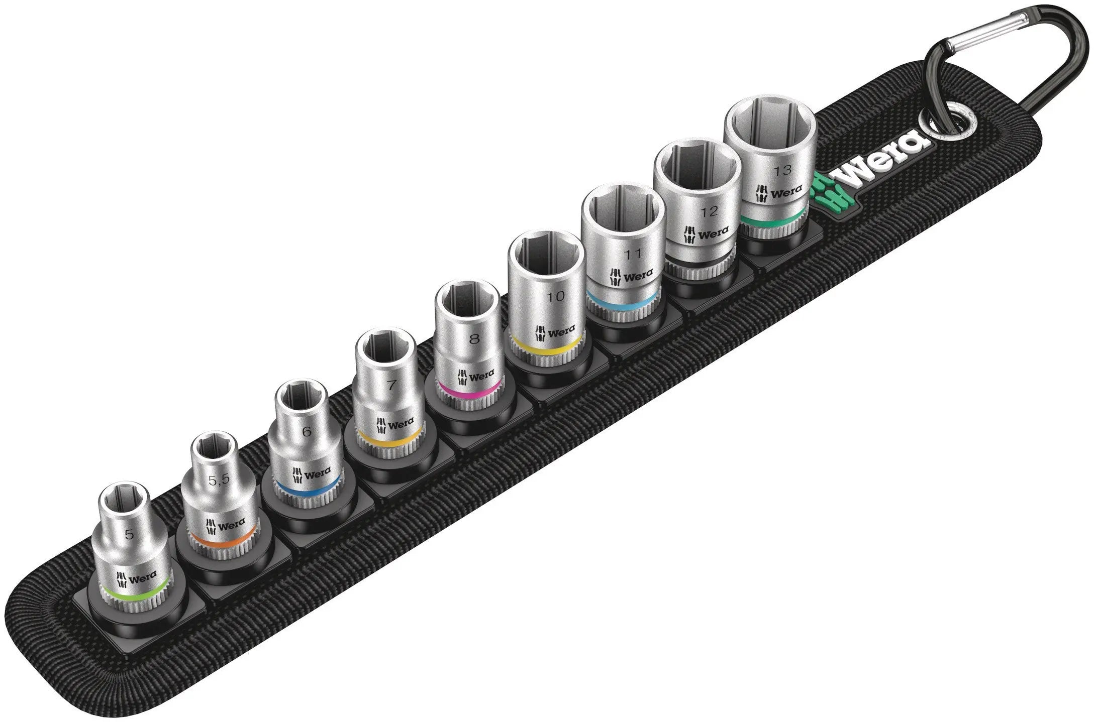 Wera Belt 4 Zyklop socket set, 1/4" drive, 9 pieces 05003883001 Wera