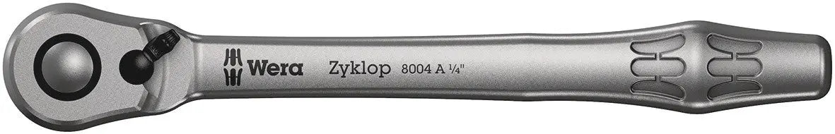Wera 8004 A ZYKLOP METAL RATCHET 1/4 FULL METAL RATCHET WITH SWITCH LEVER 05004004001 Wera