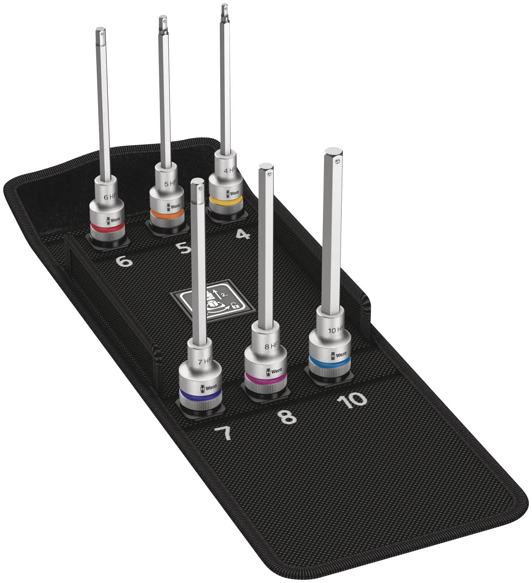 Wera 8740 C HF 2 Zyklop Bit socket set with 1/2" drive, holding function 05004210001 Wera