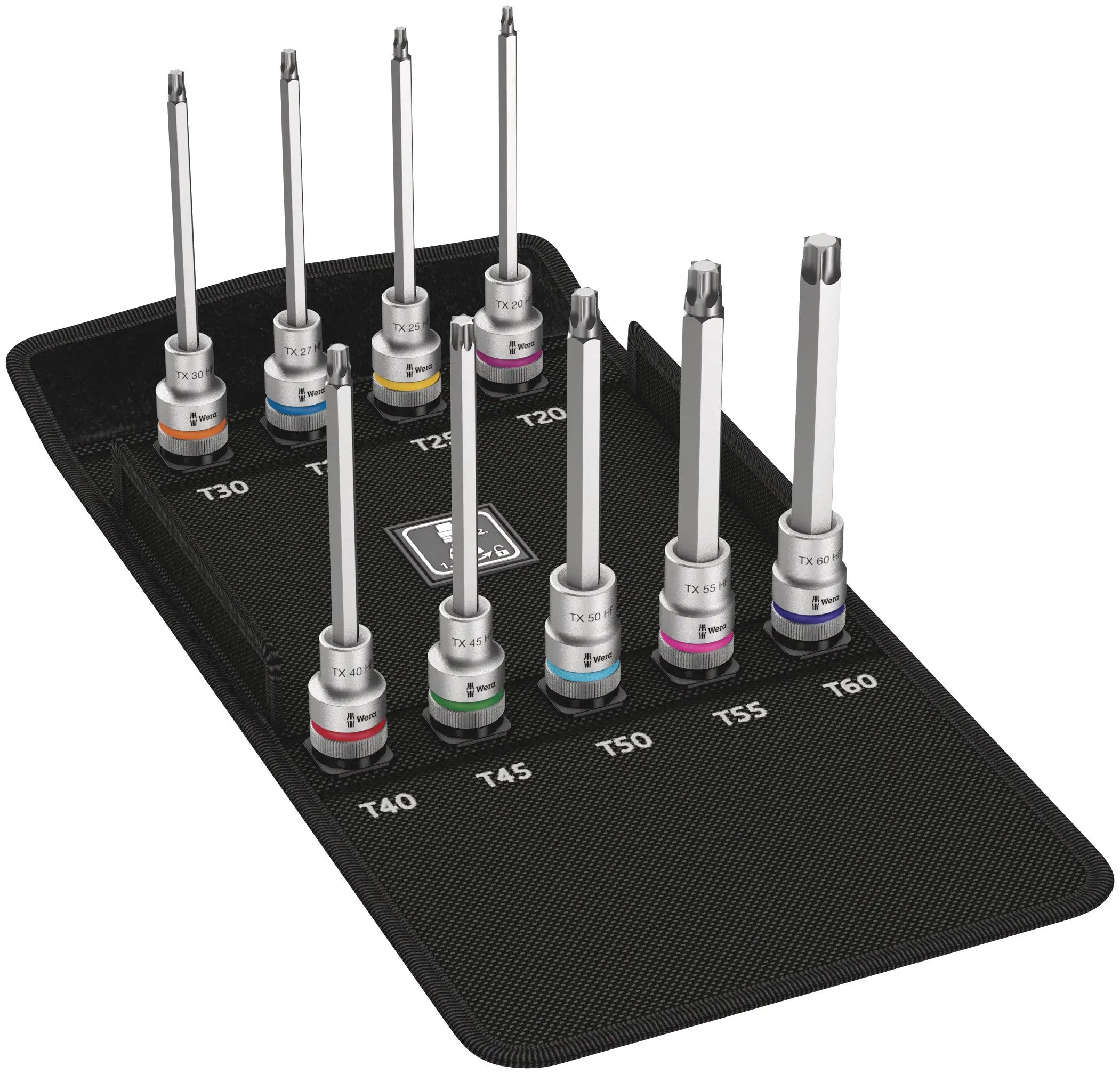 Wera 8767 C TX HF 3 ZYKLOP BIT SOCKET SET WITH 1/2" DRIVE SOCKET WITH HOLDING FUNCTION 9PCS 05004212001 Wera