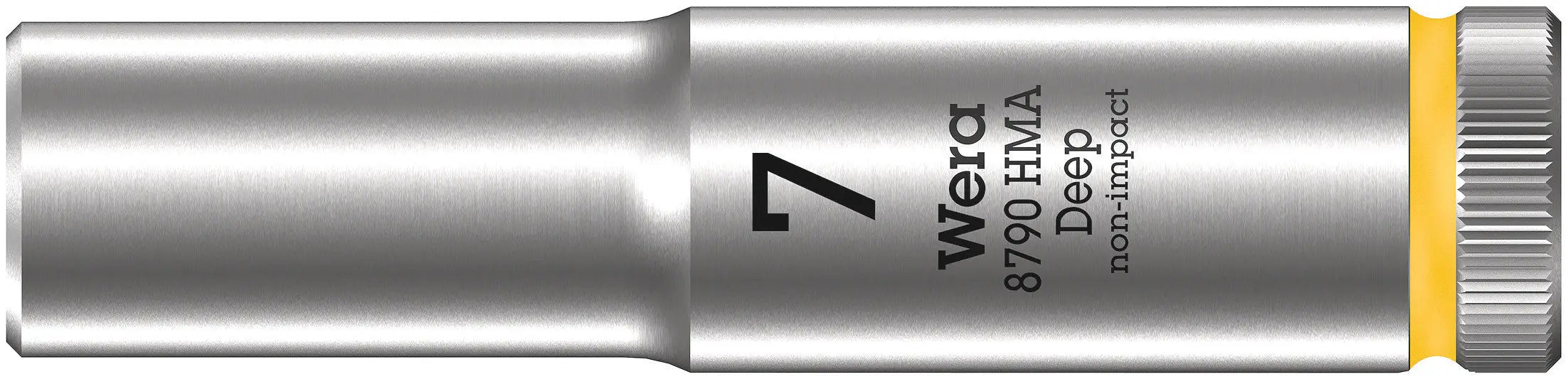 Wera 8790 HMA Deep Sockets (1/4" Drive Sockets - deep - 6-point) 1/4" Deep Socket SW 7 yellow 05004504001 Wera