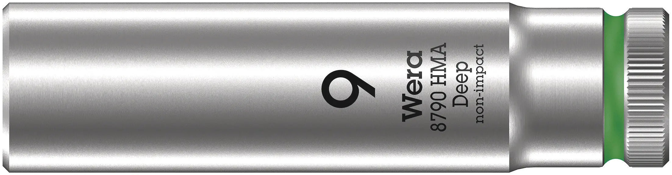Wera 8790 HMA Deep Sockets (1/4" Drive Sockets - deep - 6-point) 1/4" Deep Socket SW 9 green 05004506001 Wera