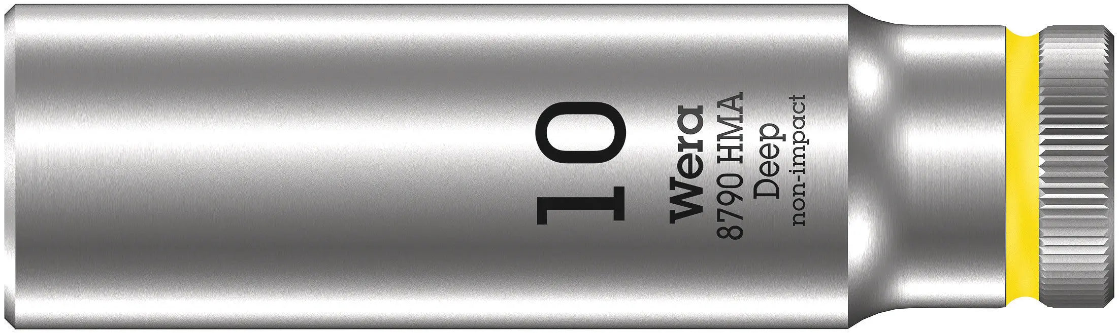 Wera 8790 HMA Deep Sockets (1/4" Drive Sockets - deep - 6-point) 1/4" Deep Socket SW 10 neon yellow 05004507001 Wera