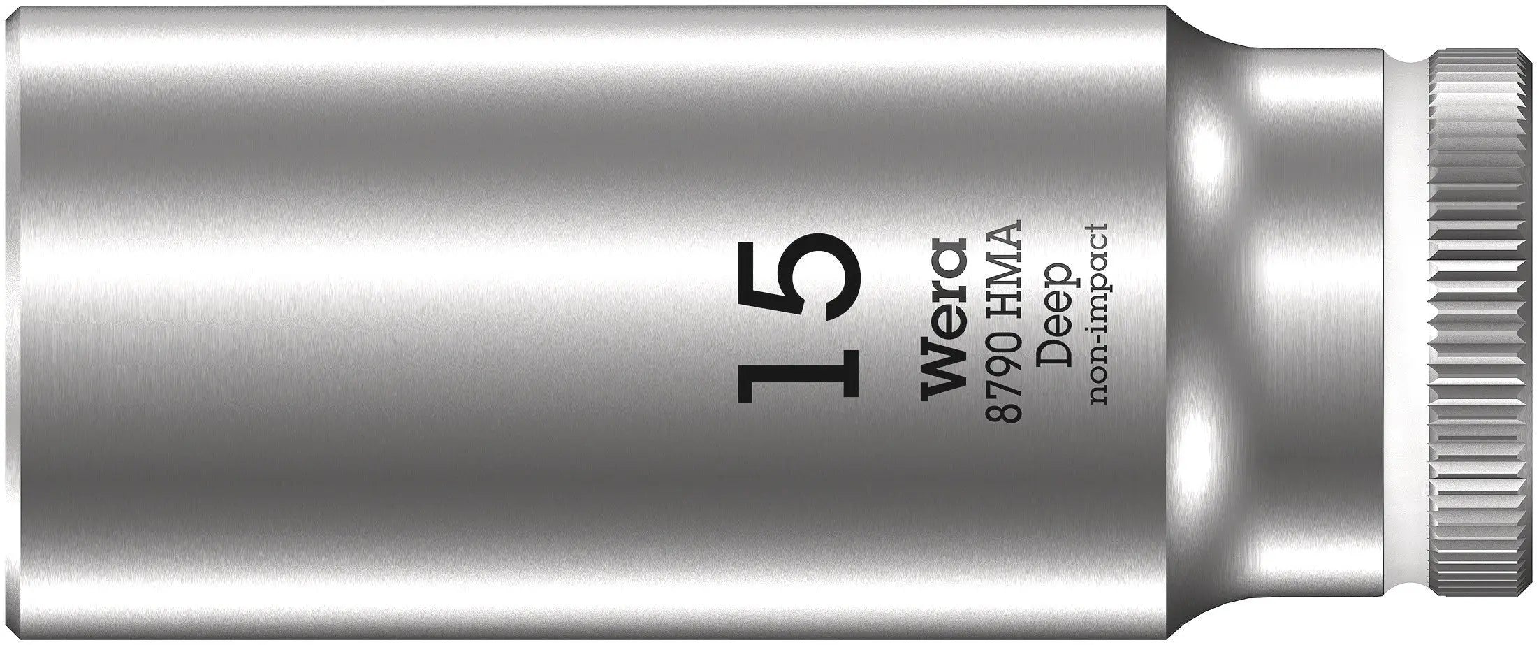 Wera 8790 HMA Deep Sockets (1/4" Drive Sockets - deep - 6-point) 1/4" Deep Socket SW 15mm white - 05004512001 Wera